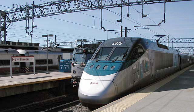 Acela at  New Haven, Connecticut