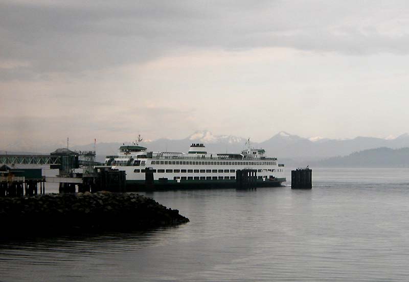 At Edmonds, a Washington State Ferry